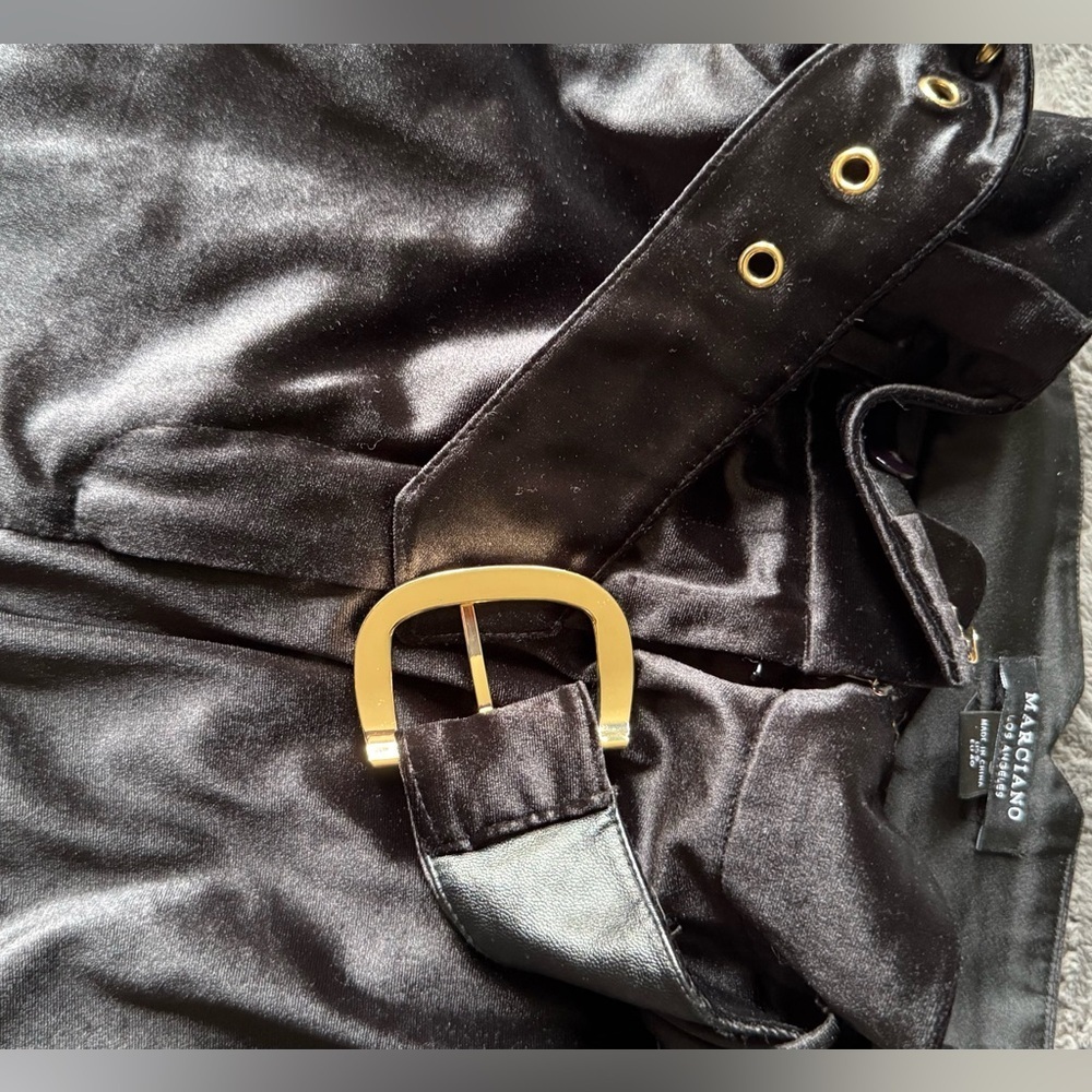 Vintage Marciano Womens Black Velvet Pant - Picture 5 of 5